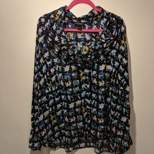 Lane Bryant Abstract Modern Blouse